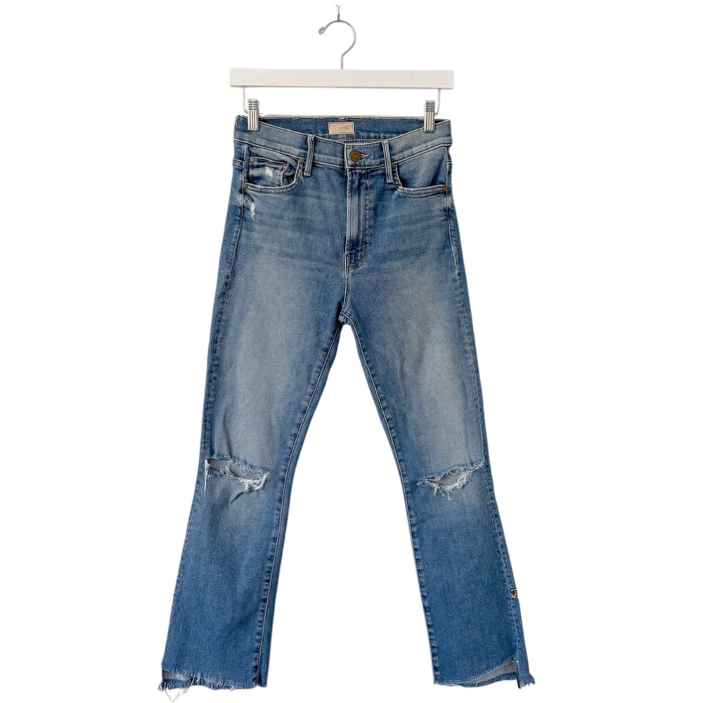 Mother Insider Crop Step Fray Jeans Thrilling Shots